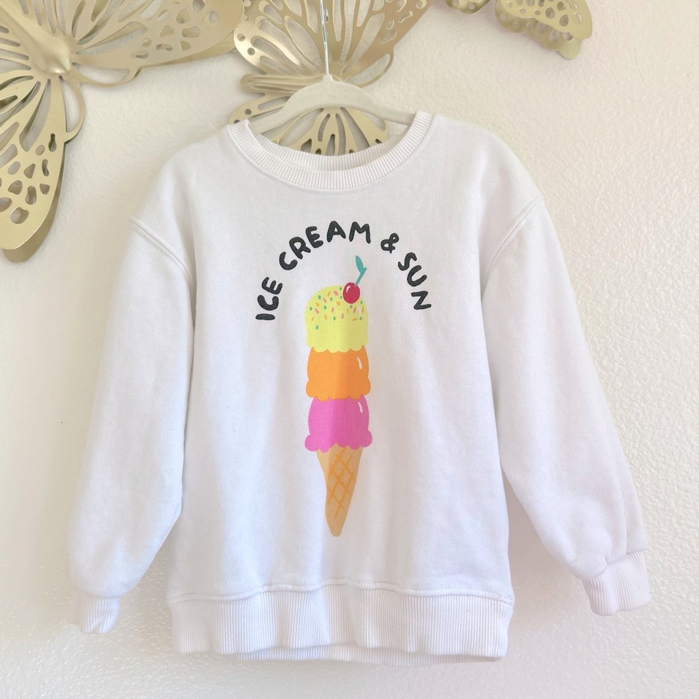 Zara Ice Cream & Sun Crewneck